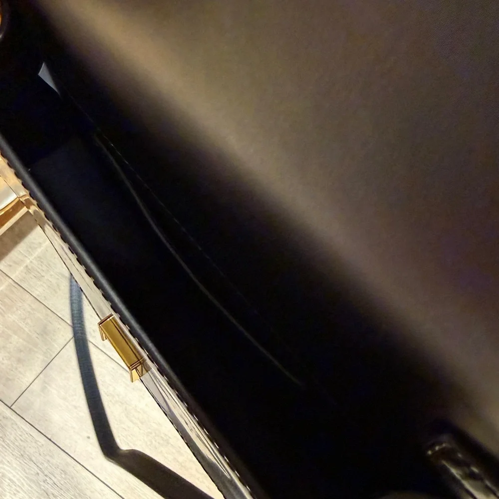 Tory Burch Black shine Leather Crossbody Bag